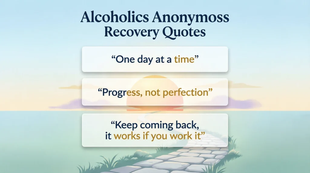 Alcoholics Anonymous Quotes for Captions