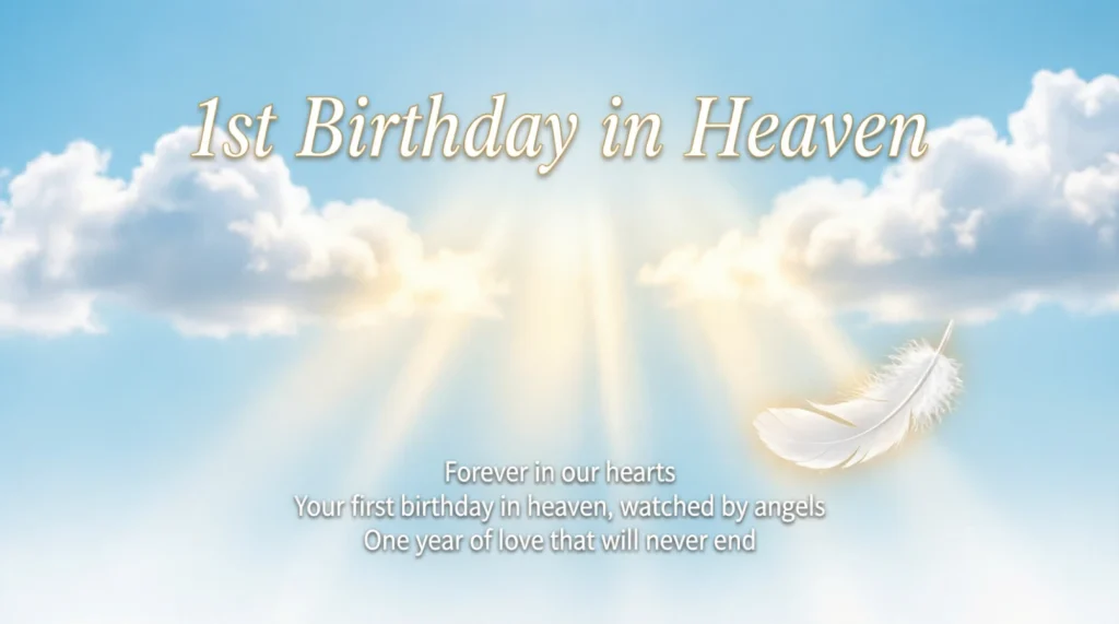 Emotional 1st Birthday in Heaven Quotes