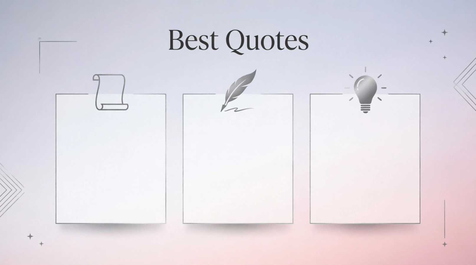best i think you should leave quotes